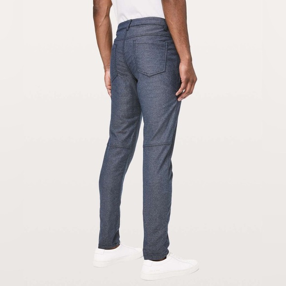 Lululemon ABC Pant Slim *Tech Canvas 34" Heathered Deep Navy Size 31 - Picture 3 of 8